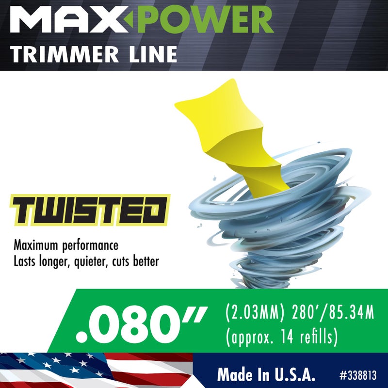 MaxPower 338813 0.080-in Premium Twisted Trimmer Line, 280-Foot Length - Image 2